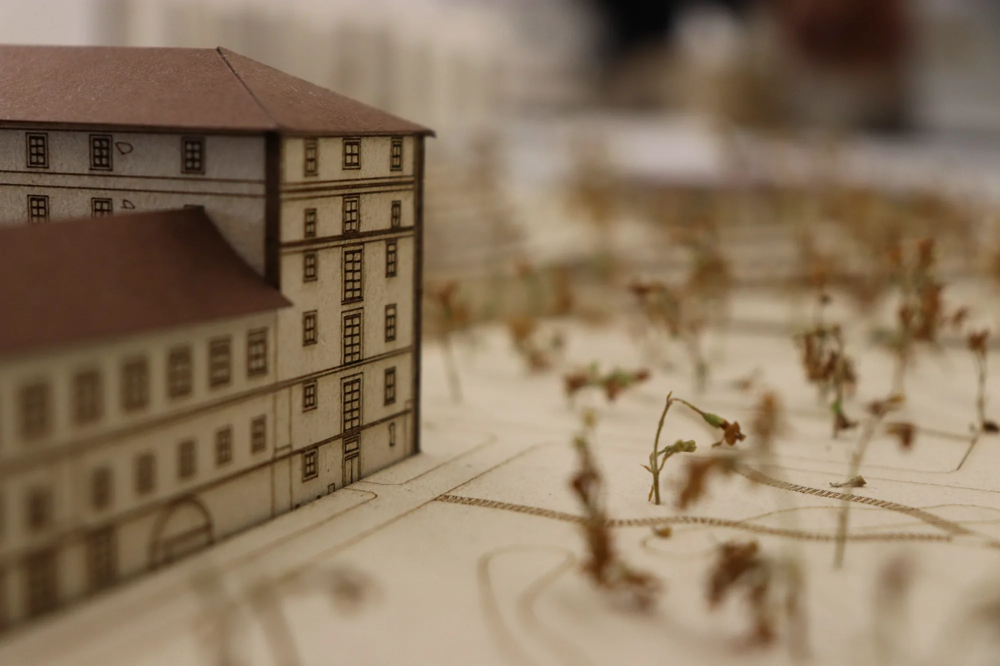 Art hub - model, detail bloku