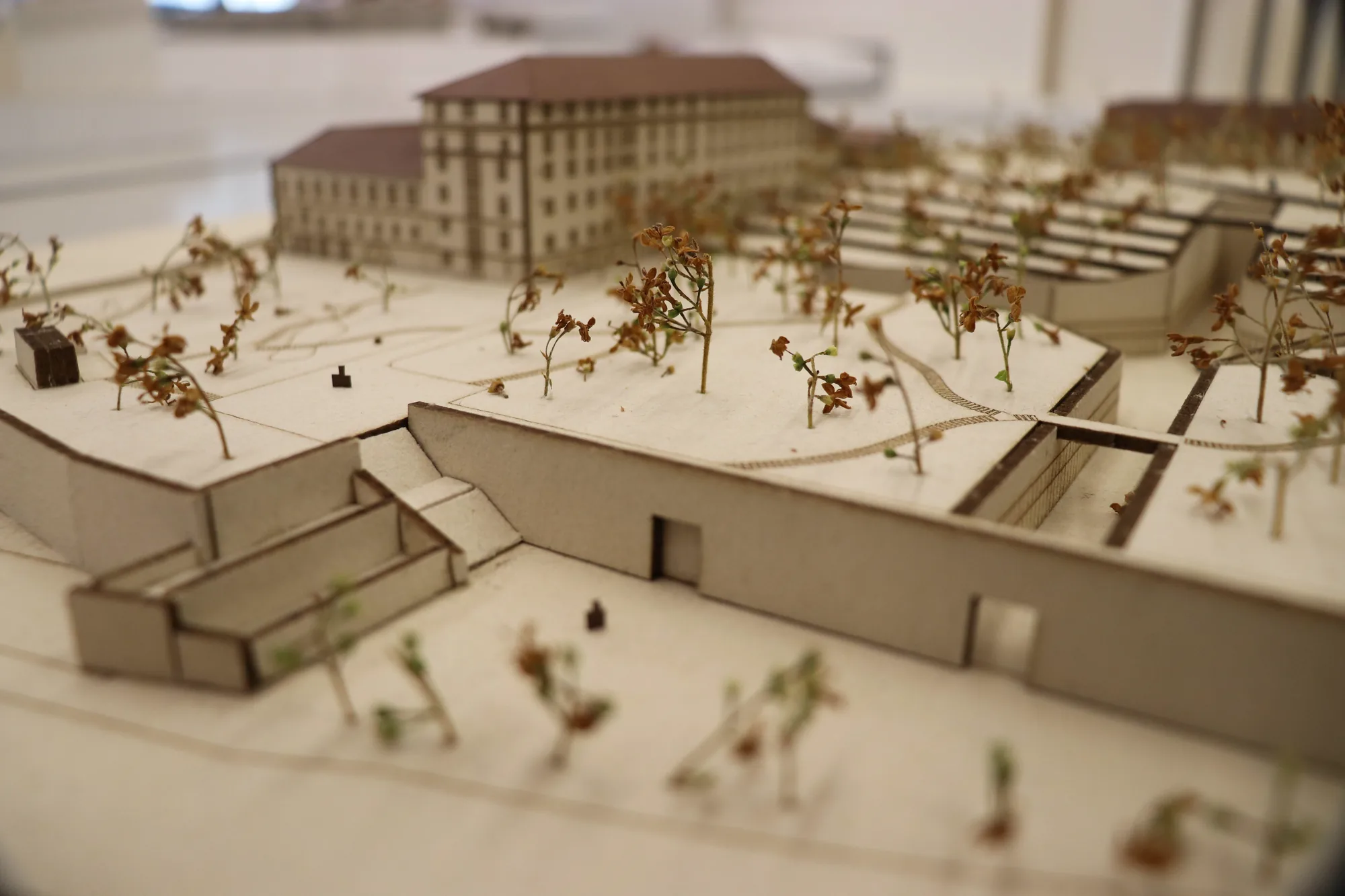 Art hub - fyzický model, celkový pohled
